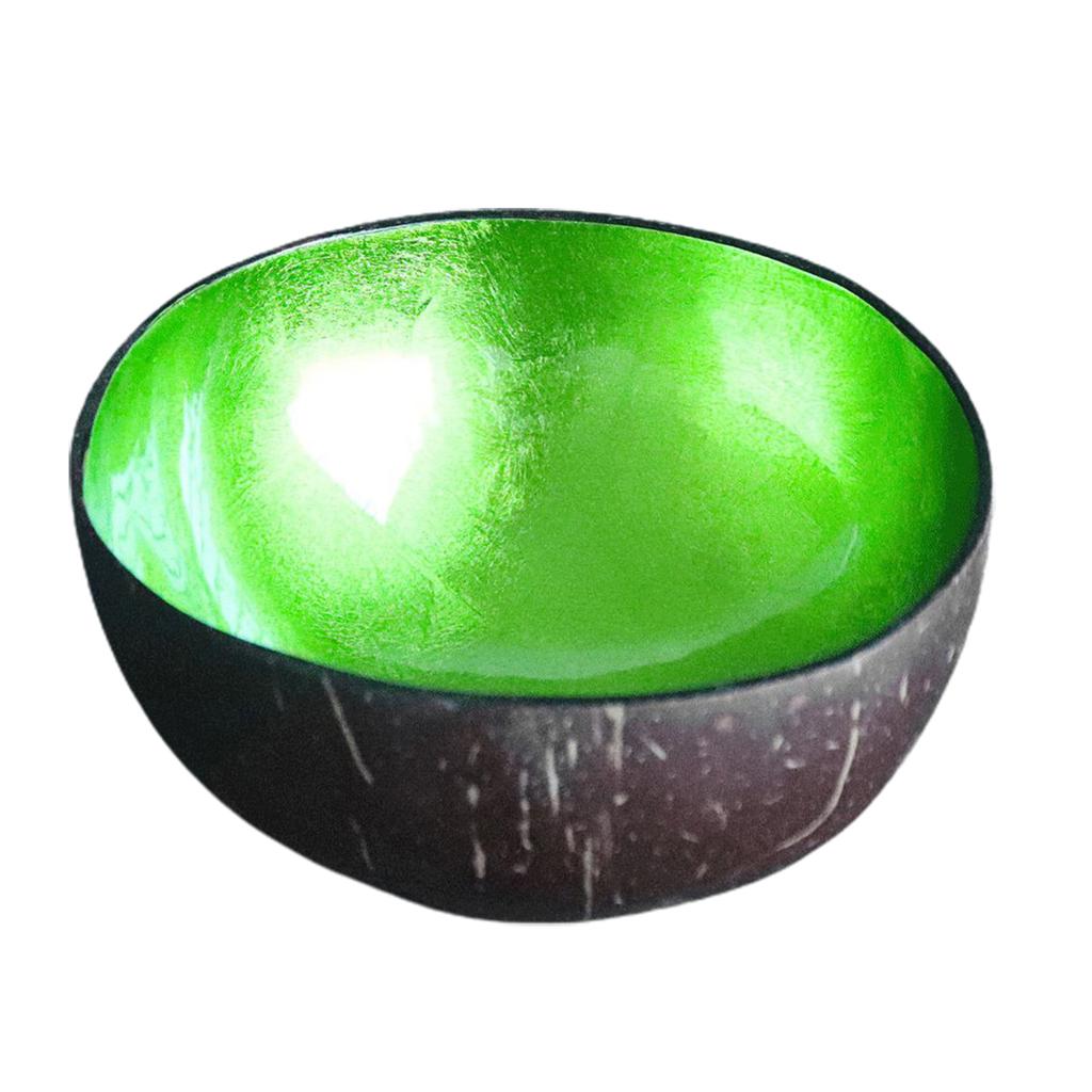 Natural Superior Coconut Bowl Splash Ink Coconut Shell Candy Storage Bowl Container Desk Ornament Creative Handicraft Decoration