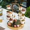 dessert table display rack bread table fruit tray Gold Dim sum Creative cake rack Restaurant Snack decoration Dessert rack