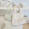 Floral Pattern Tote Bag With Soft Polyester Material For Daily Casual Use