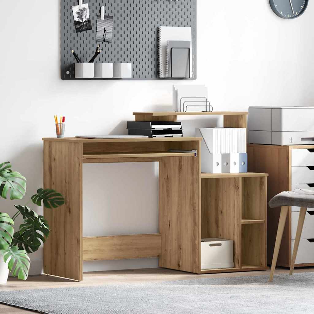 Artisan Oak Desk 120.5 x 44 x 88.5 cm Engineered Wood