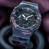 Casio G-Shock 2100 Series Camouflage Watch GA-2100CM-8AER Black 145-215 Mm