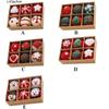 6pcs Hanging Felt Christmas Ball Wool Felt Christmas Pendant Colorful   Xmas Tree