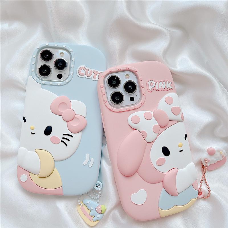 

Cute Bestie Sister Melody K.T. Creative iPhone 15 Case My Melody 13 Pro