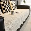 Chenille Sofabezug Matte Blätter Jacquard Sofakissen für Wohnzimmer Leichter Luxus Lounge Couch Schutzhüllen Heimdekor