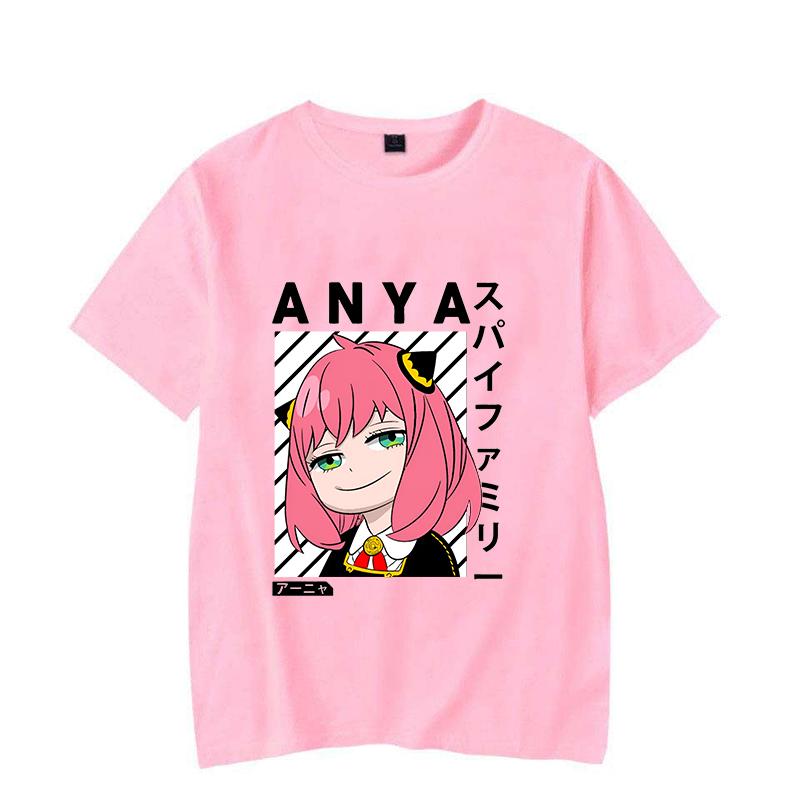 New Hot Anime Anya Forger T-shirts Fashion Women Summer Tee Shirt Unisex Casual Short Sleeve Round Neck Tops T-shirts