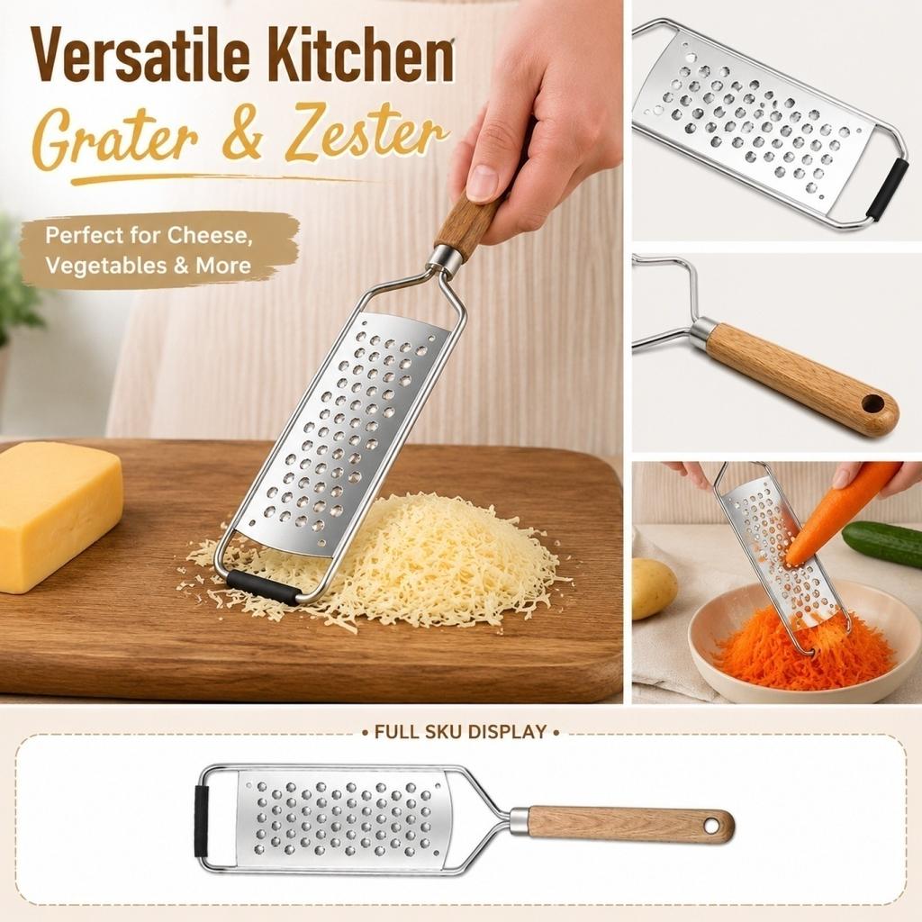 Stainless Grater Multi-Purpose Grater for Cucumber Peeler