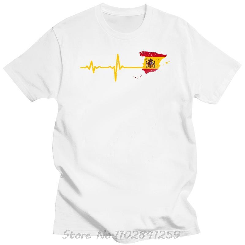 Hilarious Comic Men And Women Heartbeat Spain Gift Gray Male Tshirt Cotton Fitness Tshirt Summer Streetwear Oneck T Shirt