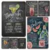 Summer Time BEER Retro Metal Tin Signs Decor Mojito Cocktail Plaque Vintage Posters Bar Pub Art Stickers Wall Decor
