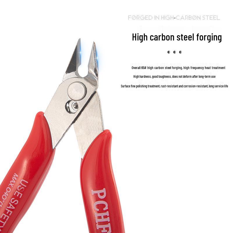 Industrial 170 Reinforced Angled Cutters with 2.8mm Thick Iron Wire Nibs for Plastic Gates