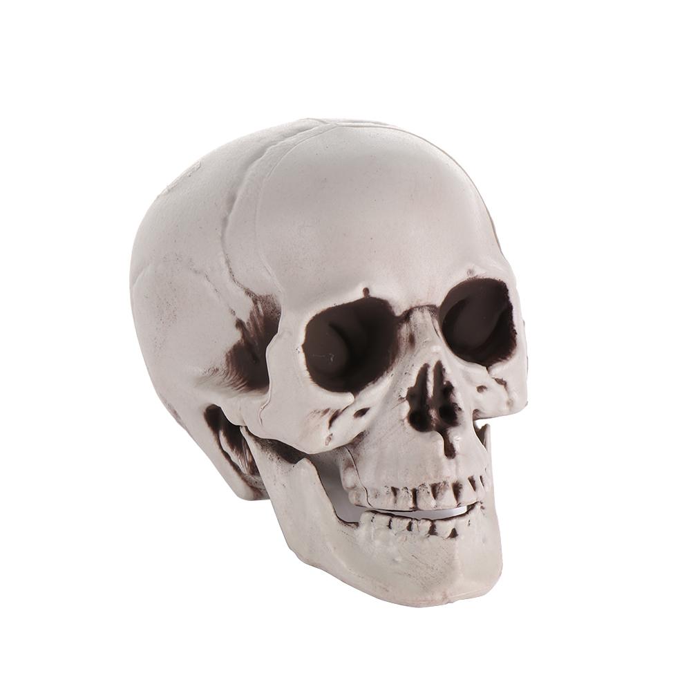 1PC Terrible Party Decoration Game Supplies Halloween Props Human Skeleton Skull Head Hanging Decor