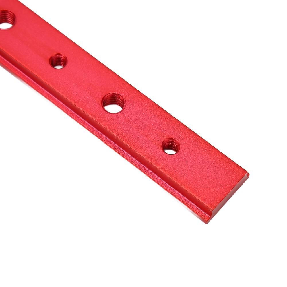 200mm Length T Track Jig Red Color Woodworking T Bar Miter Track Accessory Woodworking Projects