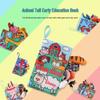 Aipinqi Baby Animal Tail Cloth Book – Tear-Resistant, Crinkle Paper Educational Toy for Early Learning.