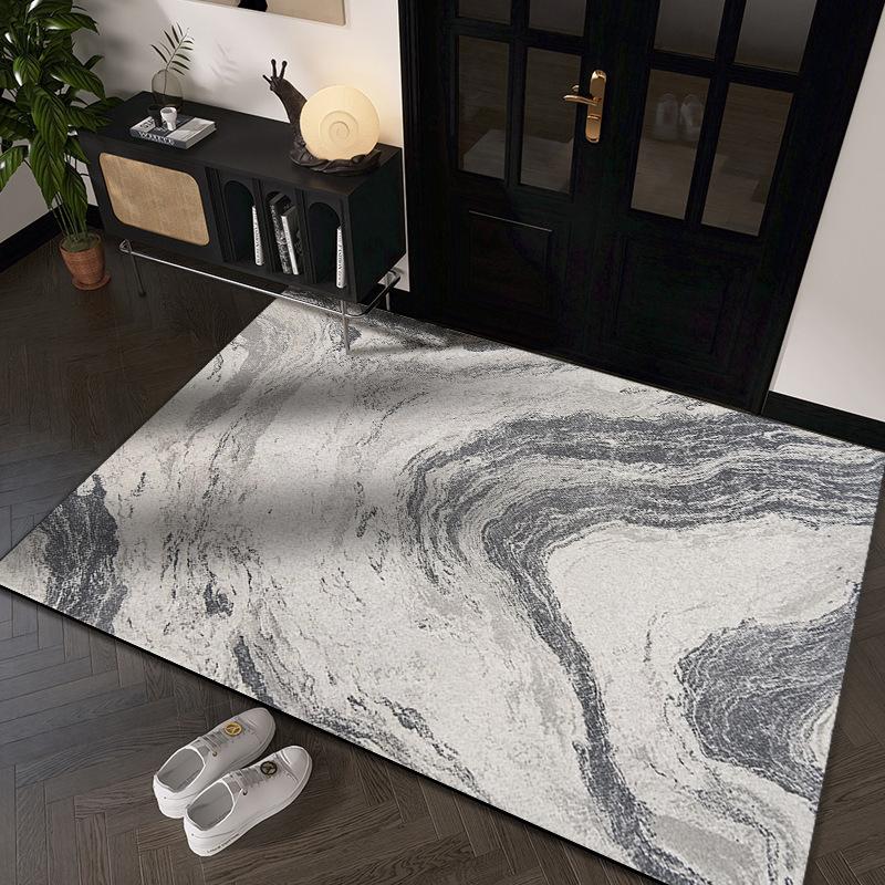 Simple Graphite Dirty and Wear-resistant Door Mat Entry Door Thickened Silk Floor Mat Can Be Cut Into The Door Home Floor Mat