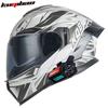 Flip-Up Motorcycle Helmet With Bluetooth 903 Dual Visor 3C Certified All