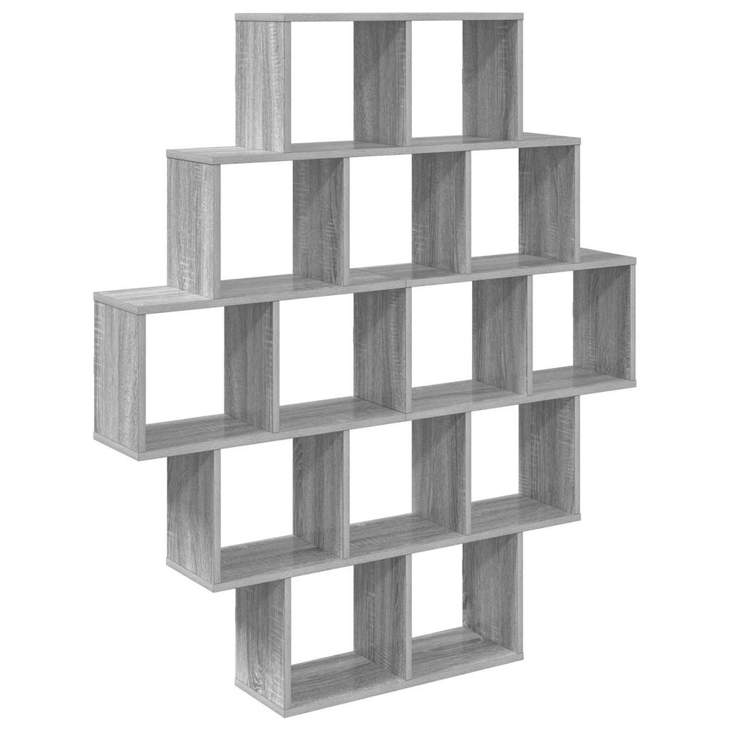 Wall Shelf Sonoma Grey 120 x 20 x 136 cm Engineered Wood