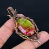 Ammolite Pendant Gemstone Handmade Jewelry, 999 Copper Wire Wrapped Jewelry Pendant, Gift For Wife Jewelry