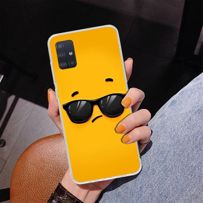 Funny Face Phone Case For Samsung Galaxy A52 A32 A22 A12 A51 A31 A50S A30S A20S A10S Note 20 Ultra 10 Plus S10 A72 A71 Galaxy A5