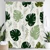 Watercolor Leaf Shower Curtain For Bathroom Vines Plant Flower Nordic Minimalist Polyester Curtain For Home Decorative Curtain
