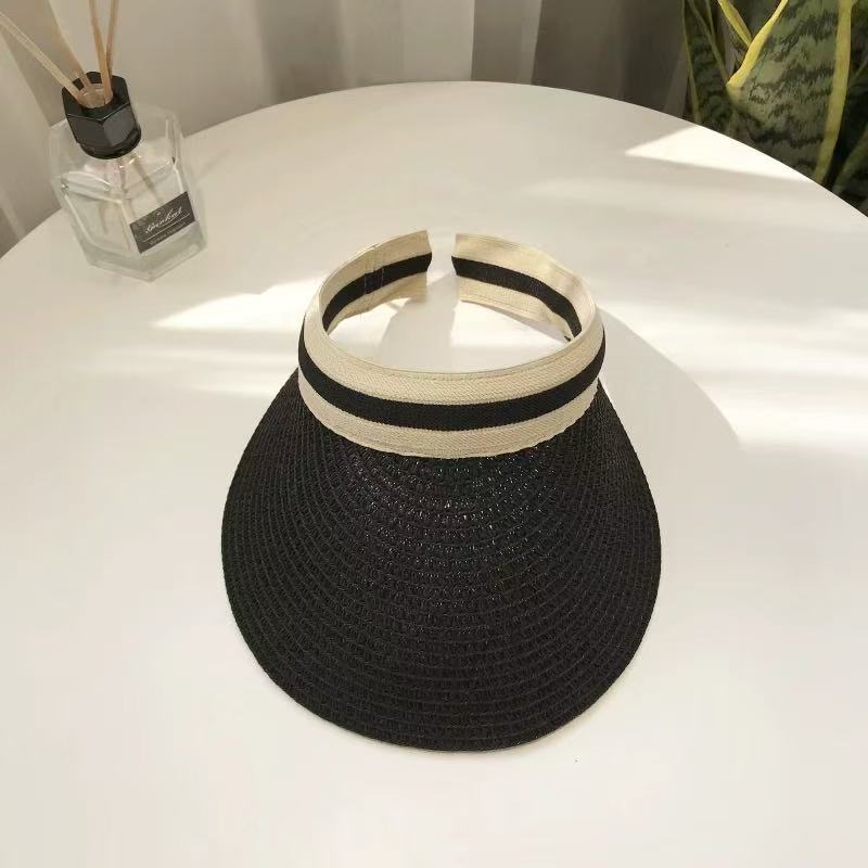 New summer sun protection visor, shell hat, fashionable versatile empty top hat, UV protection hat, sports sun hat