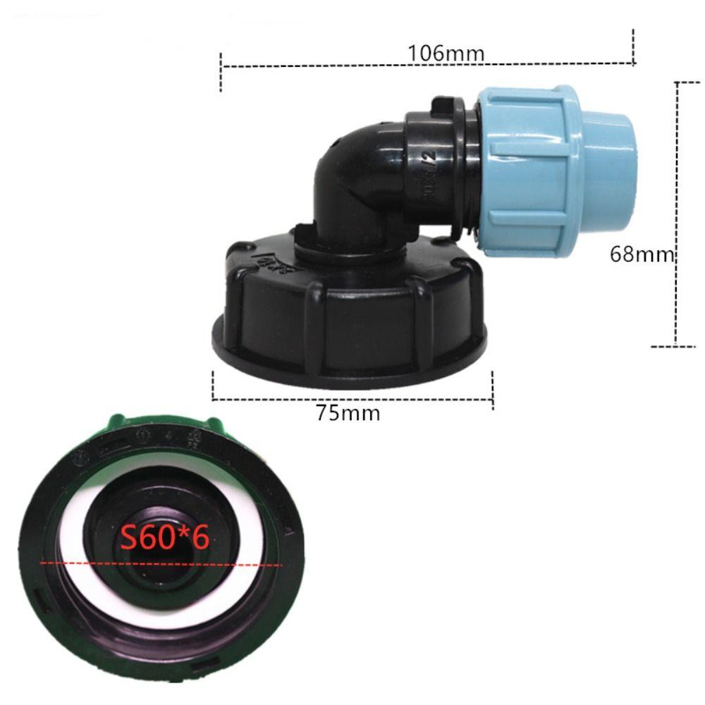 Plastic Straight Tee Water Fittings Connector Tank Adapter Outlet Hose