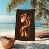 1Pc Lion Adventure Beach Towel Microfiber Beach Towel Thin Absorbent For Beach Swimming Yoga Bath Sports 0917270