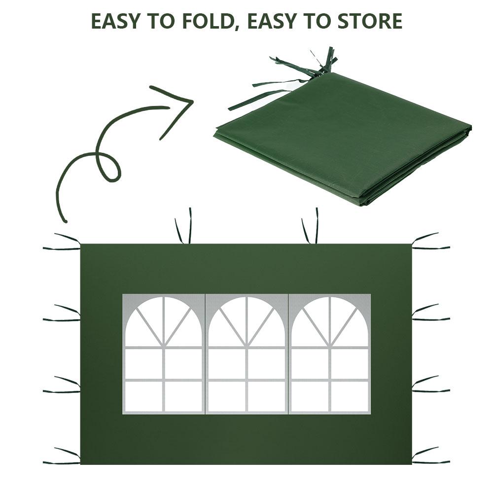 Gartenschatten-Oberteil Oxford-Gewebe Outdoor Tragbar Ohne Gestell-Oberteil Schatten 3*2m Zelt Unterstand Wasserdichter Unterstand Seitenzelte