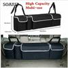 High Capacity Car Boot Back Seat Trunk Storage Bag Organizer Pocket Waterproof Oxford Storage Box Organizer Stowing Tidying Interior Accessories