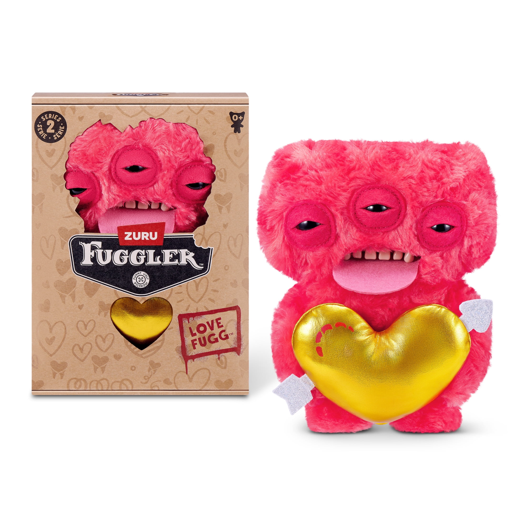 Fuggler Liefde Lelijke Tanden Monster Grote Ogen Vreemde Pop Zacht Gevuld Pluche Speelgoed Gevuld Dier Verzamelspeelgoed Zachte Pluche Beestjes Schattig 22cm