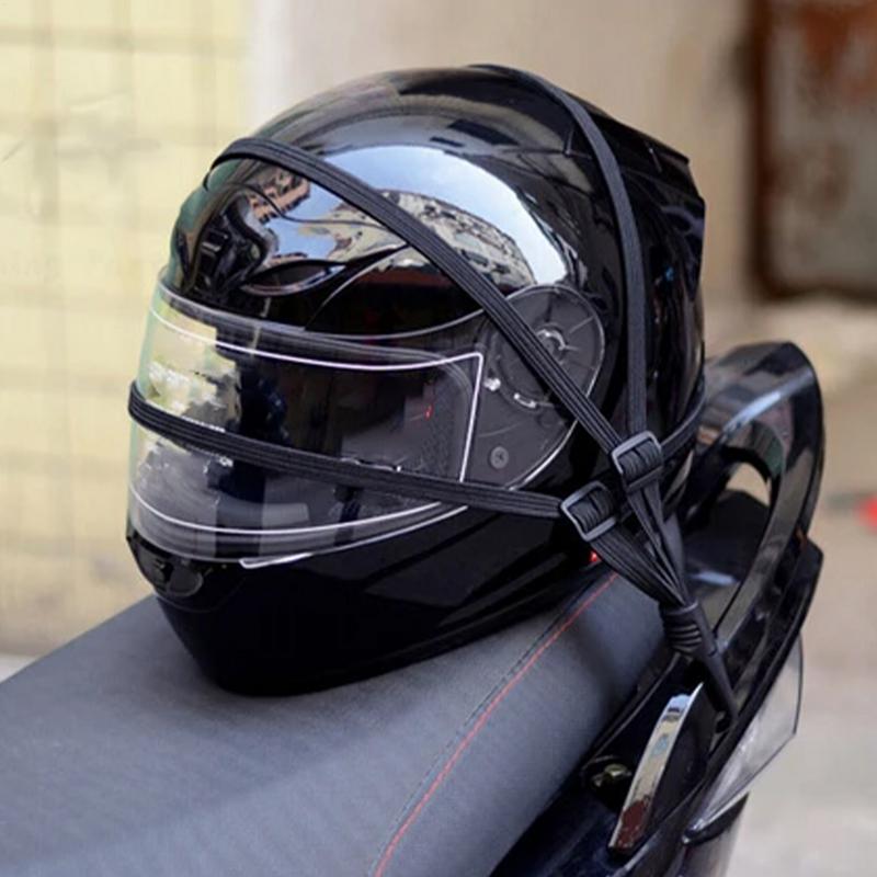 Motorcycle Straps Retractable Luggage Fixed Strap Multi-Function Elastic Rope with 2 Hooks for Travel Transport Motor Sports