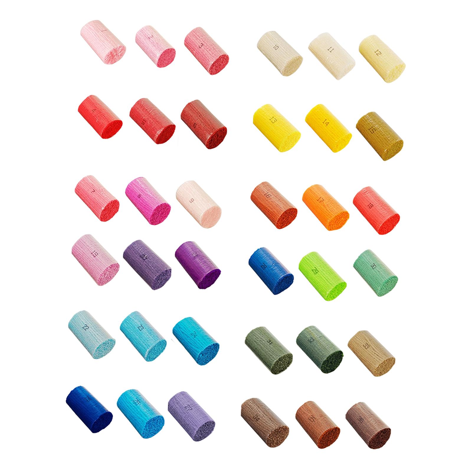 30 Rolls Latch Hook Yarn, Assorted Colors Acrylic Yarn, Precut Colorful Yarn Bundles for Crochet Craft Carpet Embroidery Rug DIY