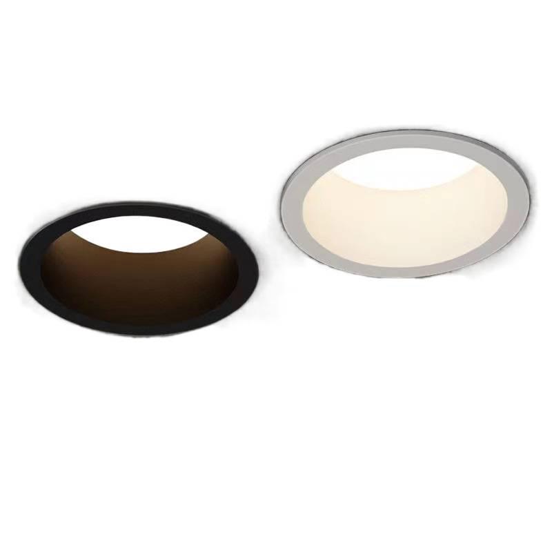 Ultra-Narrow Bezel LED Recessed Downlight: Anti-Glare Spotlight with Three-Color Light Change
