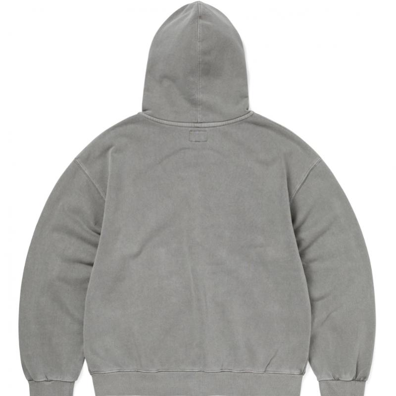 ThIs Is Never That Waffle Lined Zip Up Hoodie Dark Grey