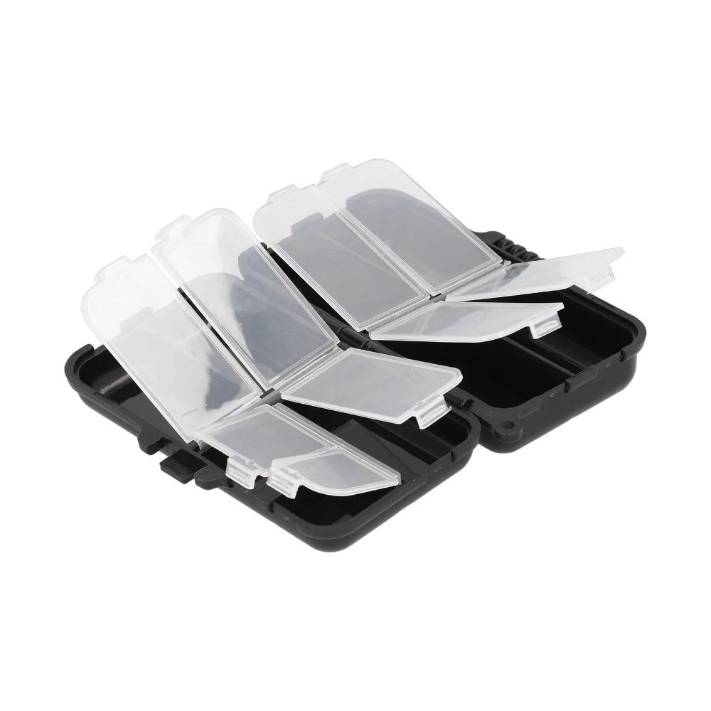 2PCS Double Sided Fishing Rigs Box 9 Compartments Fishing Bait Box  Lure Accessories