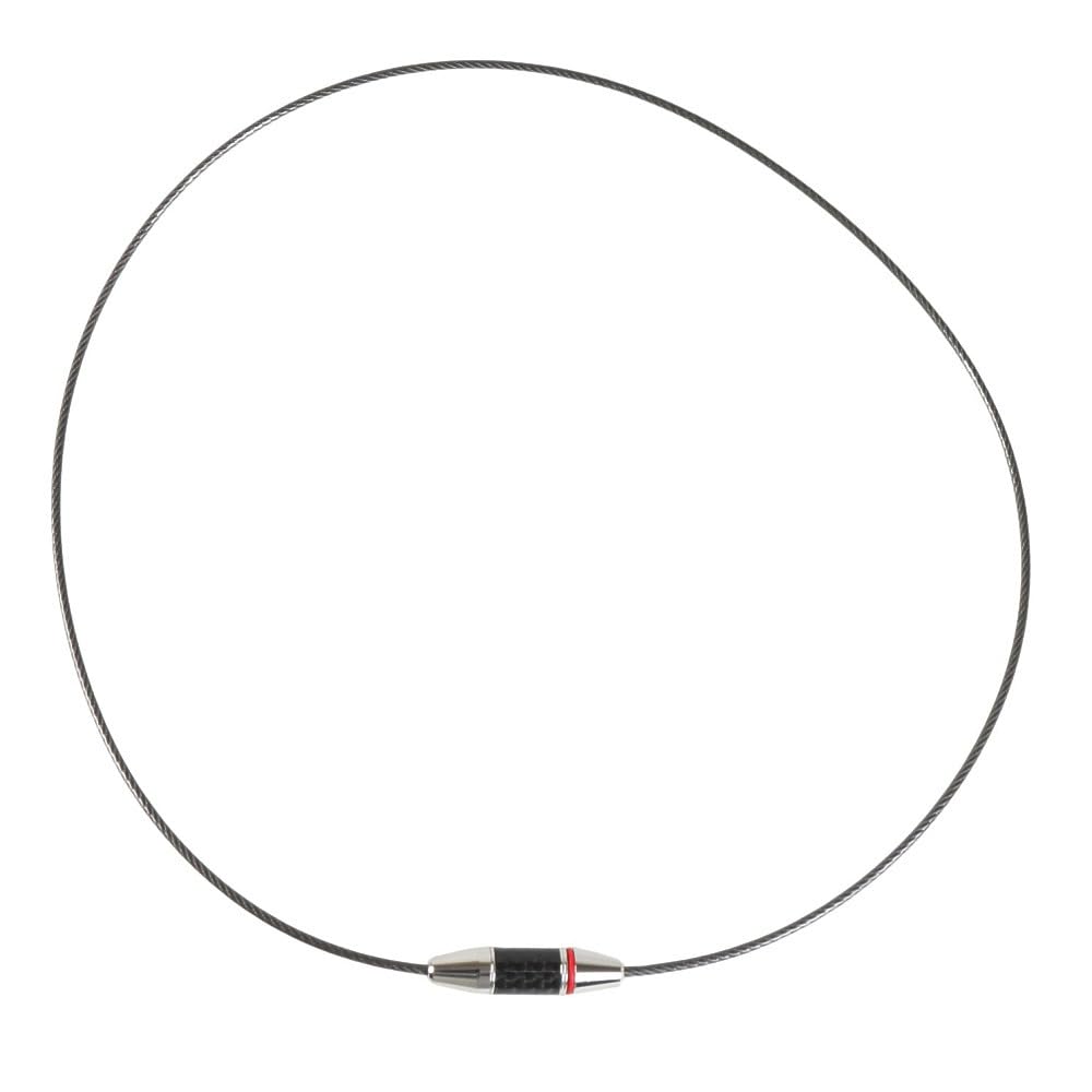 phiten RAKUWA Necklace Wire EXTREME Carbon II Silver 45cm Metax Technology Sports Magnetic Necklace Stiff Shoulder Neck Relief Men Women