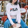 Fila Large Logo Printed Sports Crewneck Sweatshirt Men Sweatshirt White F51U044231FWT