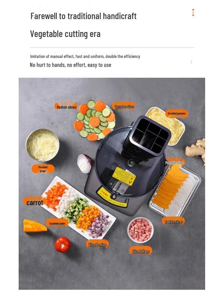 3-in-1 Vegetable Slicer, 220/110V, Preferred In RRU