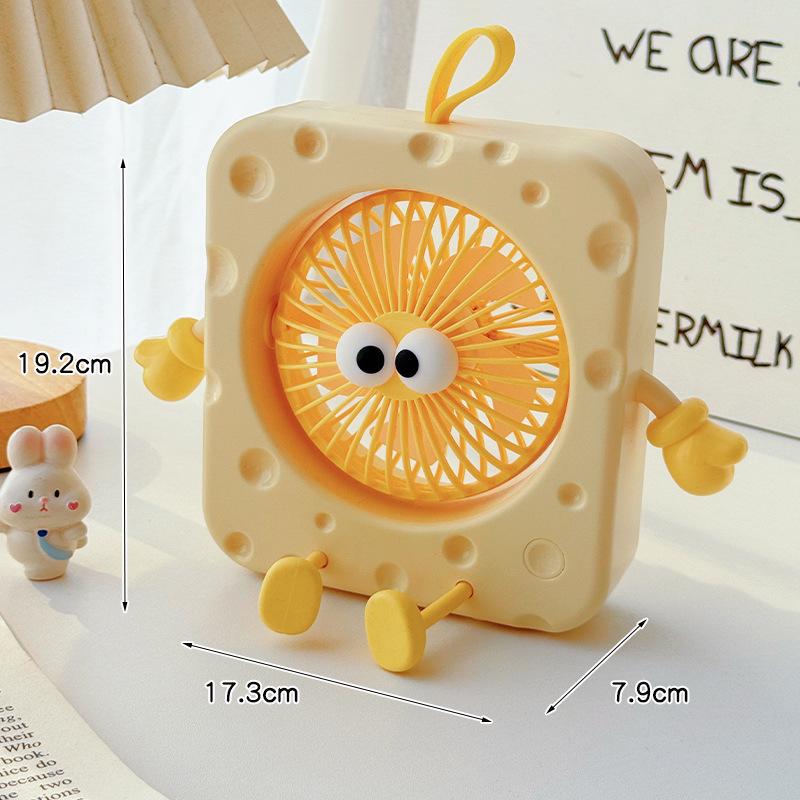 Compact USB Electric Mini Desktop Fan - Portable & Cute Design Boxed