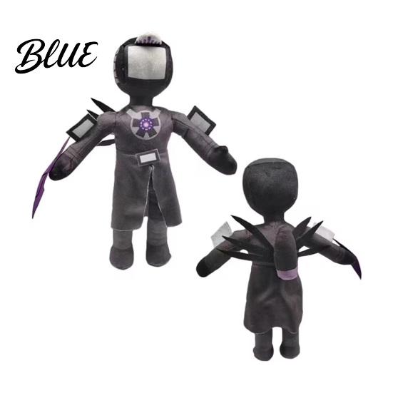 Playful Plush Doll TV Man Toy PP Cotton Fully Filled Speakerman Stuffed Plushie Collectible Gifts for Kids Fans Halloween Decoration Christmas