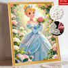 Disney Cinderella Pearl Painting Kit Handmade DIY Floral Garden Home Decoration Painting