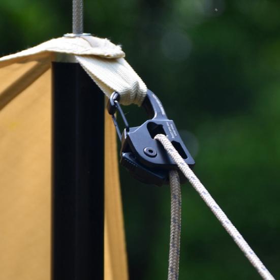 3Pcs/Set Rope Tensioner with Cord Carabiner Outdoor Backpacking Hiking Camping Guyline Cord Adjuster Aluminum Alloy Self-Locking Rope Tightener