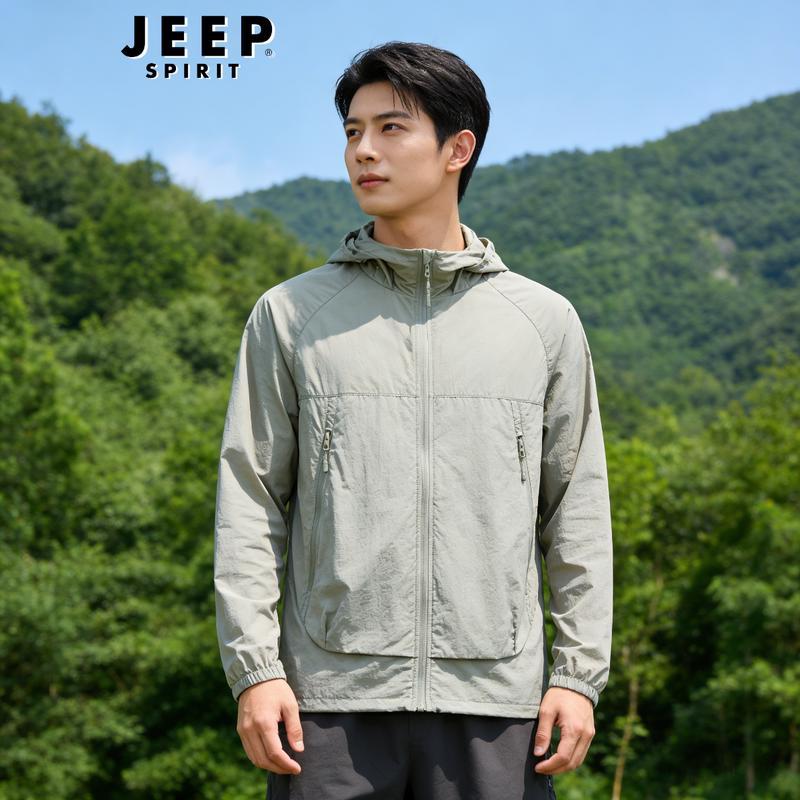 

JEEP SPIRIT Unisex Lightweight Hooded UV Protection Jacket M