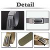 [White Fang] Nylon Casual Belt with Metal Buckle, Unique Design, Outdoor, Men's BTA001 (Black)