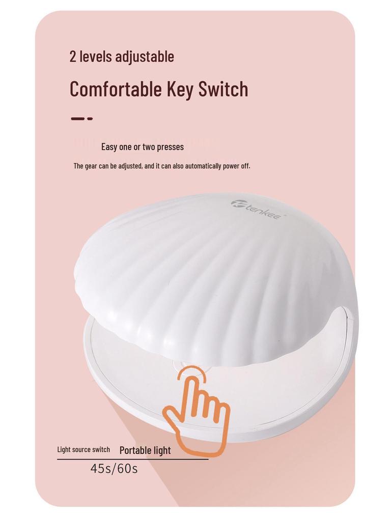 Portable Mini UV LED Nail Drying Lamp with Dual Light Sources