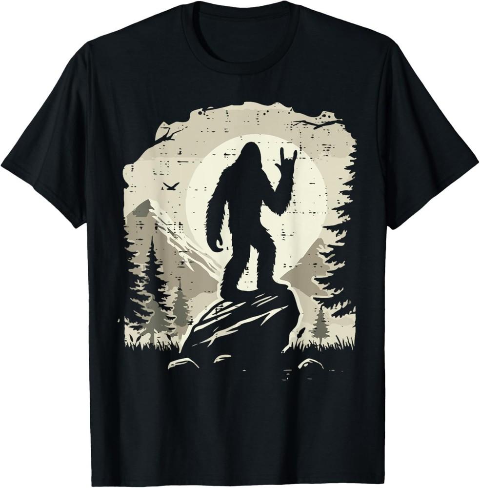 

Sasquatch Rock Hand Moon Bigfoot Rocker Punk Men Boys Kids unisex T-Shirt 3XL