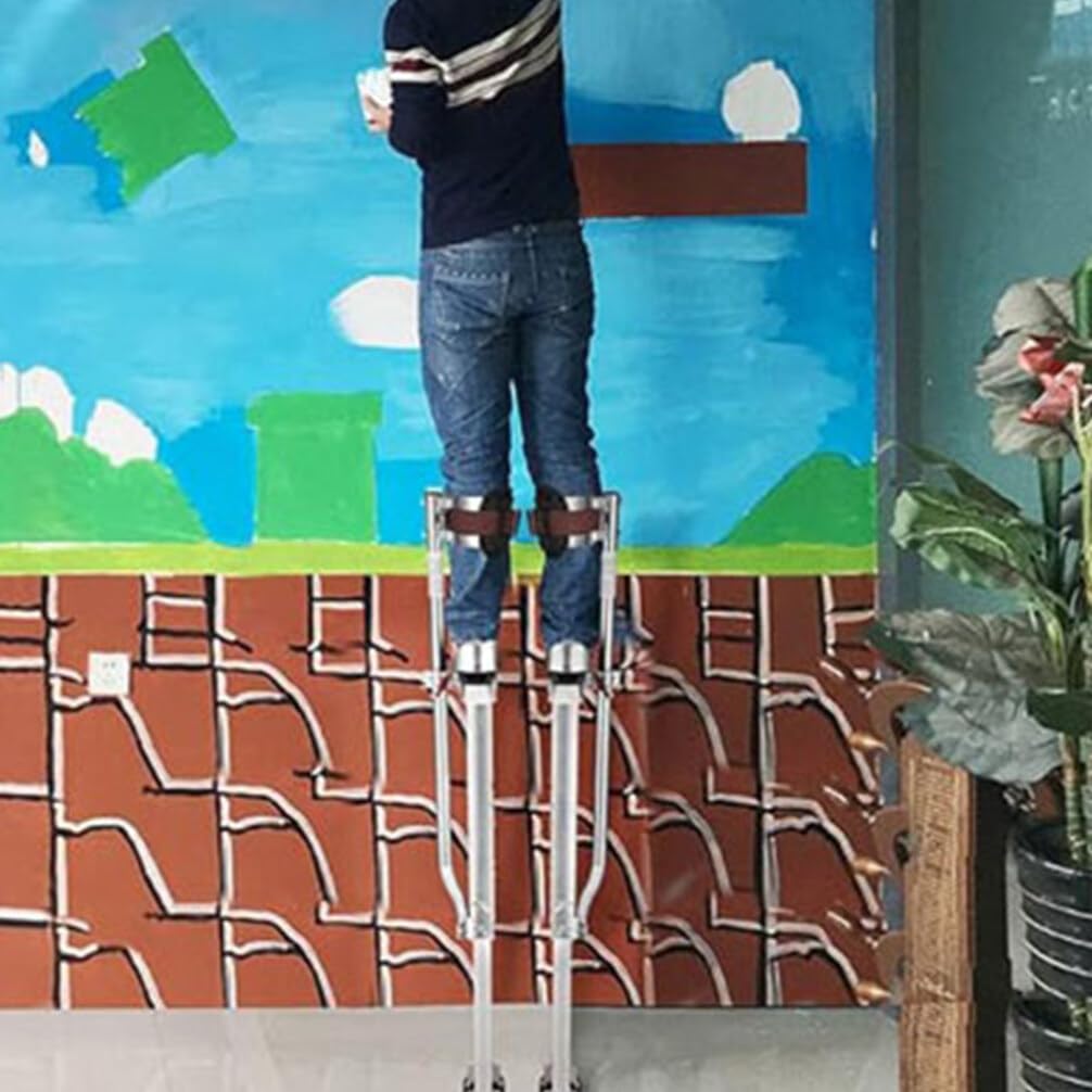 BESPORTBLE 2 Pack Drywall Stilts Leg Band Straps Stilt Fixing Belts Cuffs Adjustable Nylon Straps