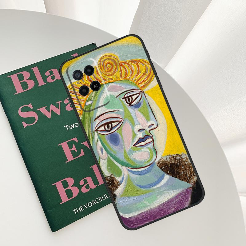 Picasso Abstract Art Painting Case For Oppo A58 A78 A98 A15 A16 A17 A52 A72 A76 A96 A54 A74 A94 A57 A77 A54S A57S Cover
