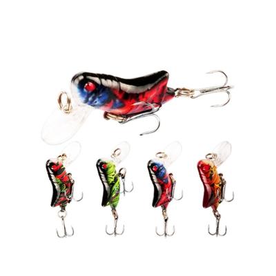 45mm 3.5g 1pcs Insect Bionic Fishing Lure Grasshopper Minnow Hard Baits Squid Artificial Swimbaits Bass Carp Pike Fishing Tackle