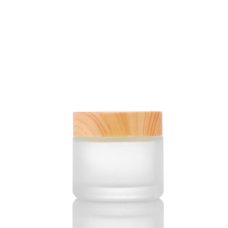 30g Transparent Frosted Glass Cream Jar for Eye Cream Samples