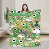 Keroros Giroro Flannel Blankets Winter  Warm Throw Blanket for Girls Boys Home Decor Graphic Bedspread Sofa Bed Cover