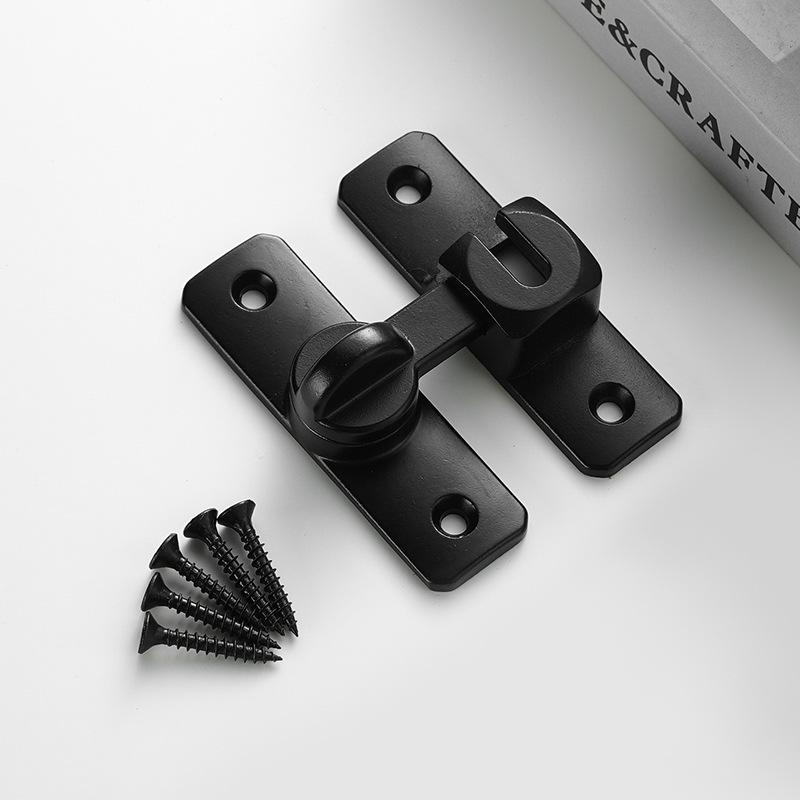 Diebstahlsicherer Türschnapper aus Aluminiumlegierung, ohne Bohren, mit 90° & 180° Anschlag